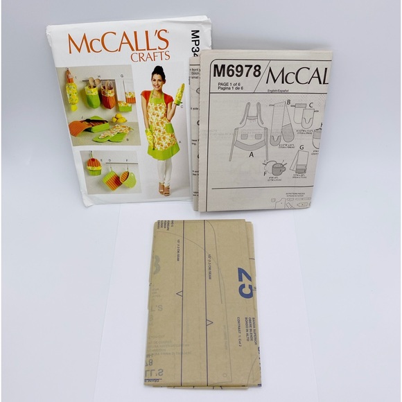 McCalls MP349 Kitchen Accessories & Apron Pattern Sz:One Size - Picture 4 of 5